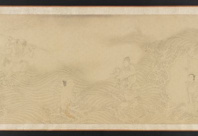Luohans Crossing Land and Sea, dynastie Ming nebo Qing, 17. století. od Unbekannt