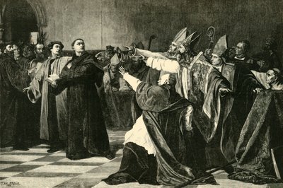 Luther na sněmu ve Worms, 1521, 1890. od Unbekannt