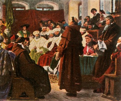 Luther na sněmu ve Worms, 1521, 1936. od Unbekannt
