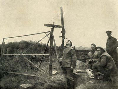Kulomet namontovaný na kole..., 1919. od Unbekannt