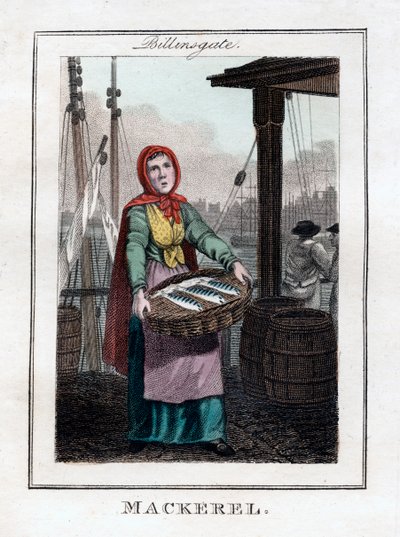 Makrela, Billingsgate, Londýn, 1805 od Unbekannt