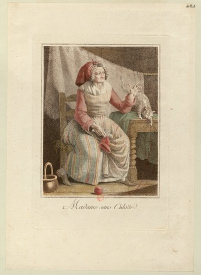 Madame Sans-Culotte, asi 1794. od Unbekannt