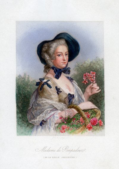 Madame de Pompadour jako krásná zahradník od Unbekannt