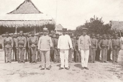Železnice Madeira-Mamore: Na hranici Bolívie-Brazílie: Bolivijští důstojníci a vojáci, 1914 od Unbekannt