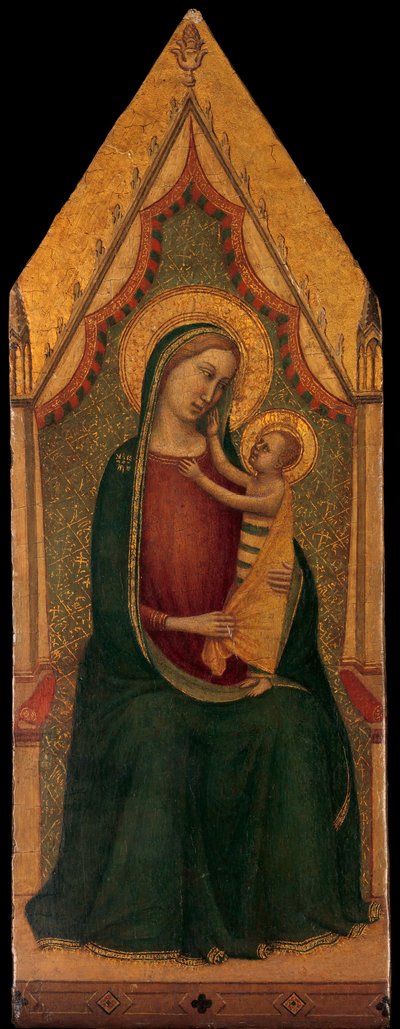 Madonna a dítě na trůnu, ca. 1335-39. od Unbekannt
