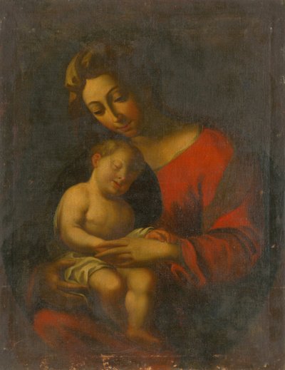 Madona se spícím Ježíšem od Unbekannt