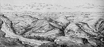 Magdala a údolí Bashilo, c1880 od Unbekannt