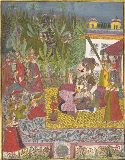 Maharaja Bijay Singh v His Harem, Ca. 1770. od Unbekannt
