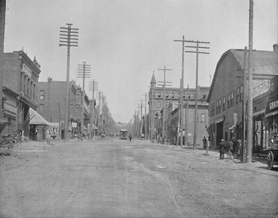 Main Street, Butte City, Montana, c1897. od Unbekannt