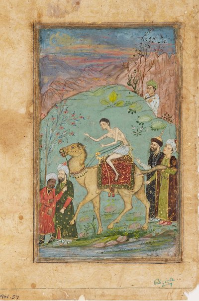 Majnun na velbloudu, 19. století od Unbekannt