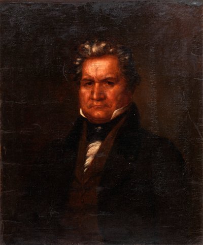 Major Ridge, Portrét indiána Cherokee, . od Unbekannt