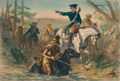 Major Washington na své misi u francouzského velitele, od Unbekannt