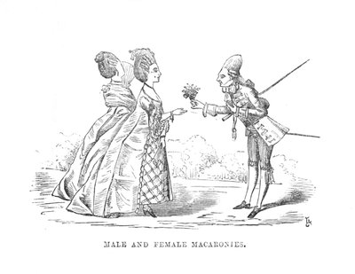Samčí a samičí makaronky, c1870 od Unbekannt