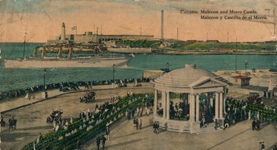 Hrad Malecon a Morro, Havana, Kuba, c1920 od Unbekannt