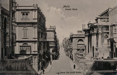 Malta - Strada Reale, c1900 od Unbekannt