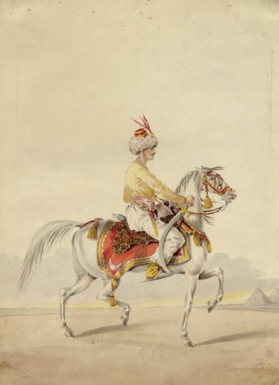 Mamluk na koni, asi 1825 od Unbekannt
