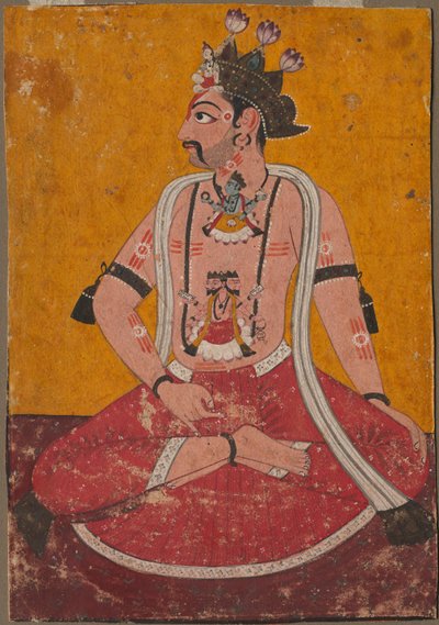 Man Dhata v pozici jogína, c. 1690-1700. od Unbekannt