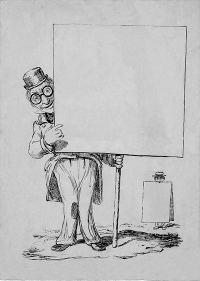 Muž držící znamení, 19. století. od Unbekannt