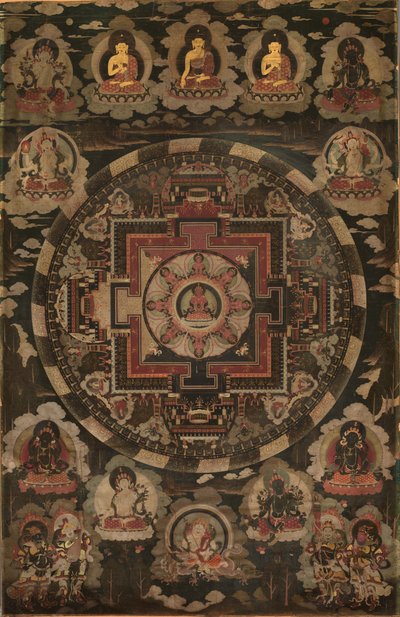 Mandala, začátek 18. století. od Unbekannt