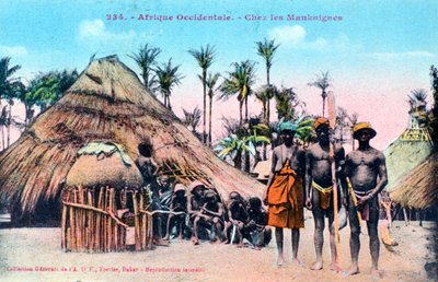 Vesnice Mankaigne, západní Afrika, 20. století od Unbekannt