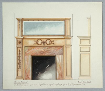 Mantlepiece navrhuje od Unbekannt
