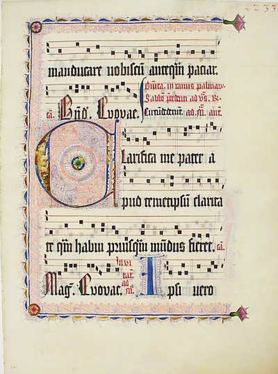 Rukopisný list s iniciálou C, z antifonáře, německy, ca. 1425-50. od Unbekannt
