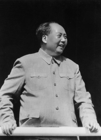 Mao Ce-tung, čínský komunistický revolucionář a vůdce, 50. až 60. léta 20. století od Unbekannt