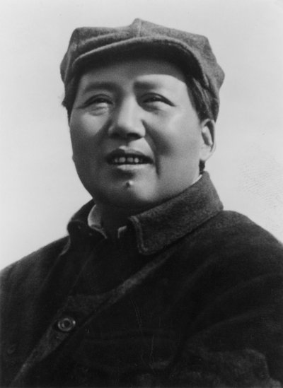 Mao Ce-tung, čínský komunistický revolucionář a vůdce, 50. léta 20. století od Unbekannt