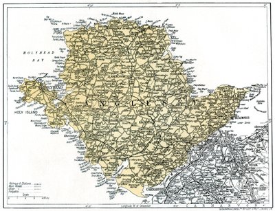 Mapa Anglesey, 1924-1926 od Unbekannt