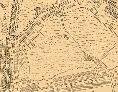 Mapa Belgravia, 1814, c1876. od Unbekannt