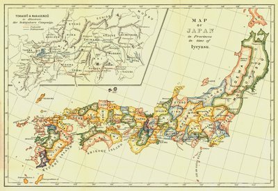 Mapa Japonska v provinciích v době Iyeyasu, 1903. od Unbekannt