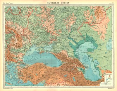 Mapa jižního Ruska od Unbekannt