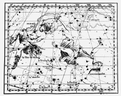 Mapa hvězdných souhvězdí, 1775 od Unbekannt