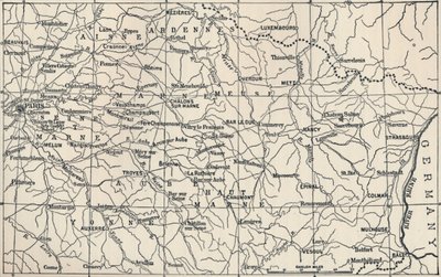 Mapa pole operací v roce 1814, 1896 od Unbekannt