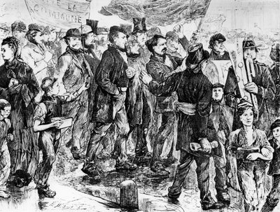 Pochod ve prospěch komuny, Pařížská komuna z roku 1871 od Unbekannt