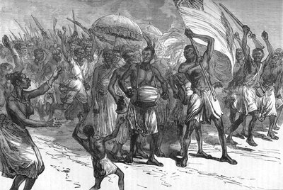 March of Ashantee Warriors, c1880 od Unbekannt