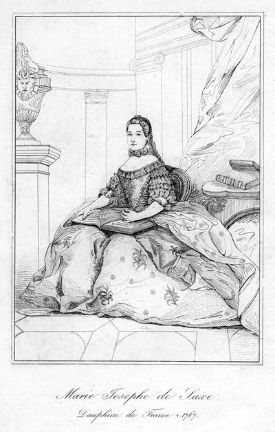 Marie-Josèphe ze Saska, Dauphine z Francie od Unbekannt