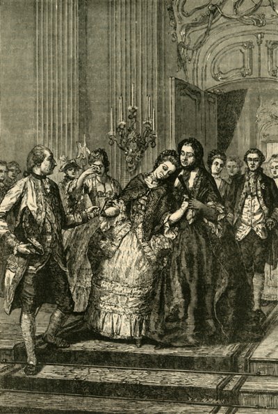 Marie Antoinetta na odchodu od matky, 1770, 1890. od Unbekannt
