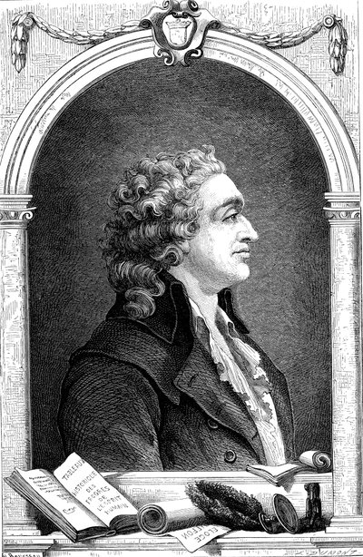 Marquis de Condorcet 1743-1798, francouzský osvícenský filozof a sociolog, 1874 od Unbekannt