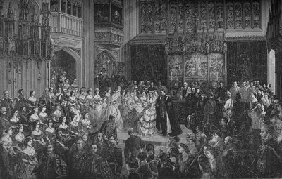 Sňatek prince z Walesu, c1890 od Unbekannt