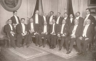 Maršál Hermes da Fonseca se svými státními tajemníky a poradci, 1914 od Unbekannt