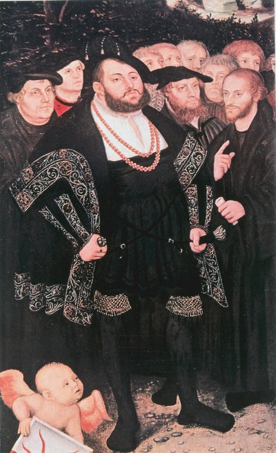 Martin Luther s reformátory, c1530 od Unbekannt
