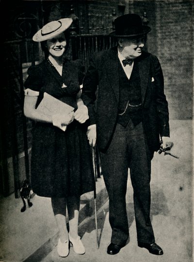 Mary Churchill a její otec, c1945. od Unbekannt