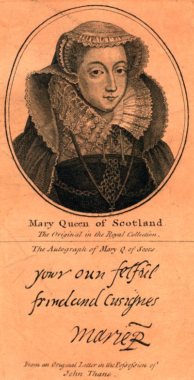 Marie, skotská královna, 1542-1587 od Unbekannt