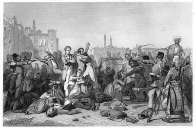 Masakr v Cawnpore, 1857, c1860 od Unbekannt