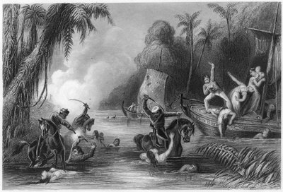 Masakr na člunech u Cawnpore, 1857, c1860 od Unbekannt