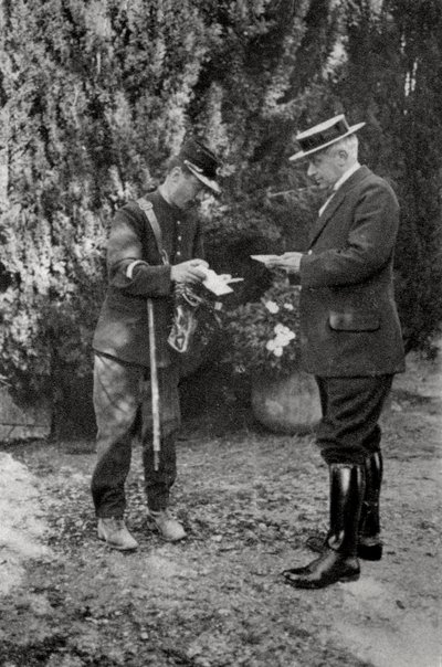Maurice Maeterlinck , belgický dramatik, básník a esejista, 1915 od Unbekannt