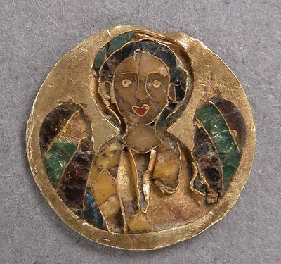 Medailon s archandělem, byzantský, 11. století. od Unbekannt