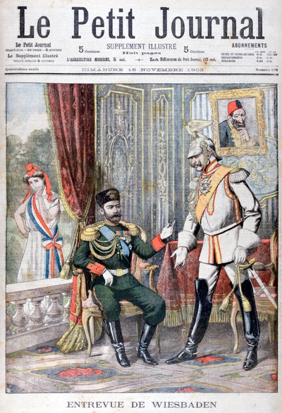 Setkání mezi carem Nicholasem II a císařem Wilhelmem II, Wiesbaden, Německo, 1903 od Unbekannt