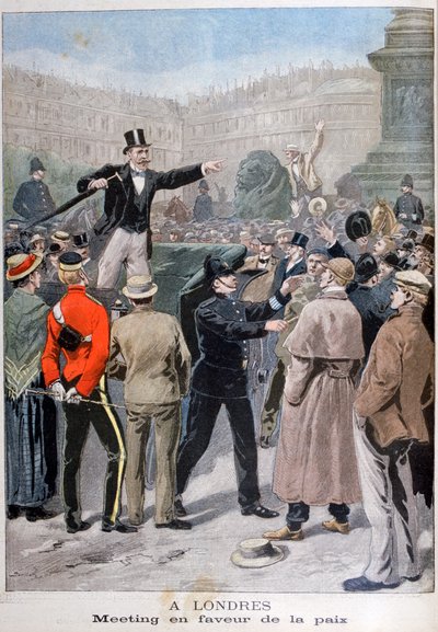 Setkání ve prospěch míru, Londýn, 1899 od Unbekannt